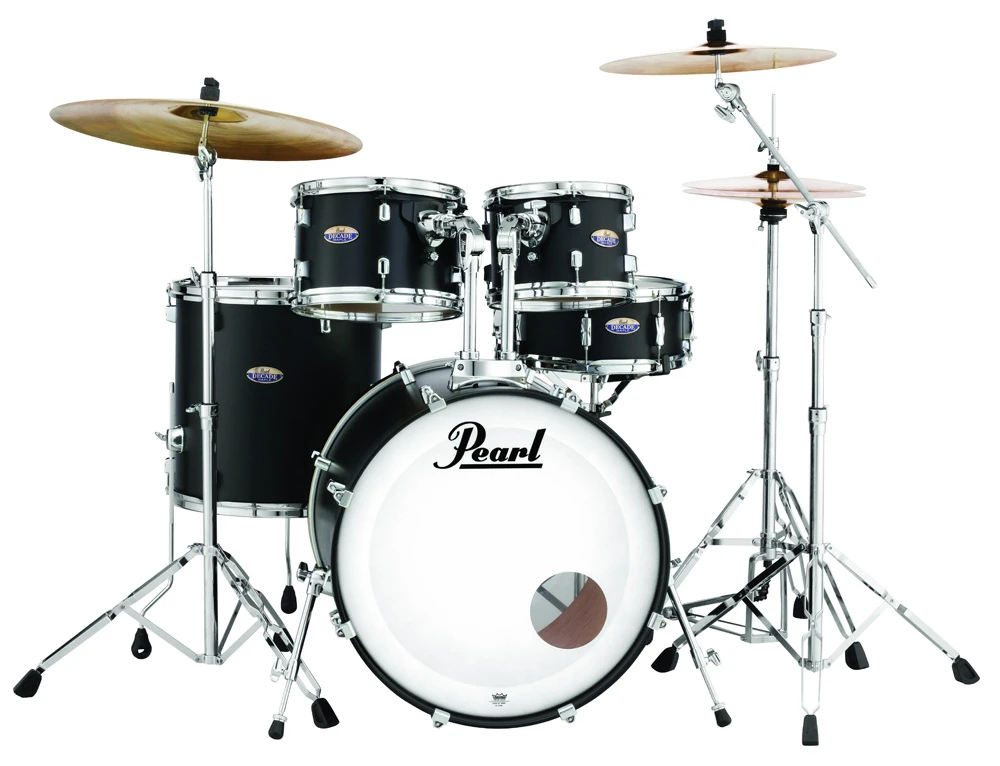 Pearl Decade Maple Drum Set 22/10/12/16/14SN Satin Slate Black