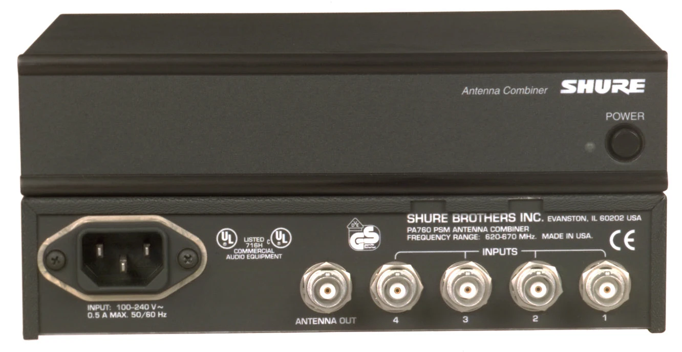 Shure PA-760E 4 Kanal Antennenweiche