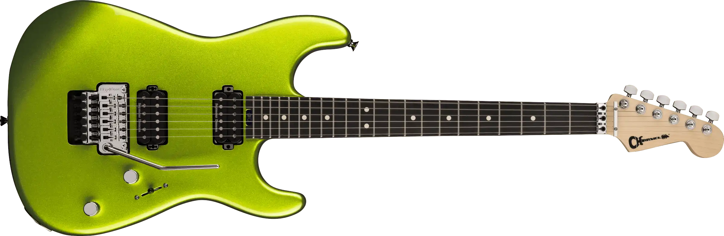 Charvel San Dimas 1 2H FR lime green metallic ebony fingerboard