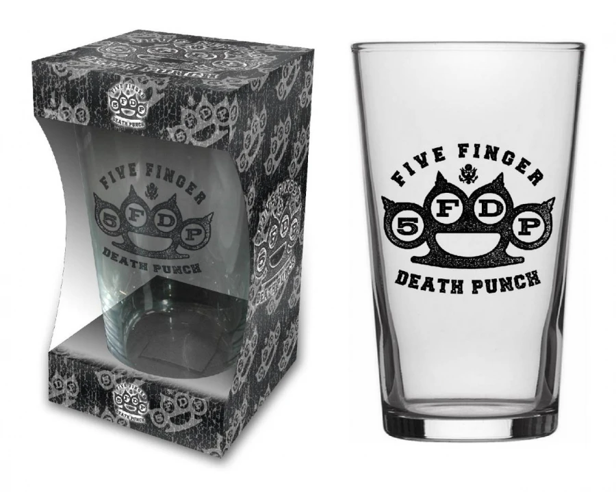 Five Finger Death Punch Trinkglas - Knuckle Logo