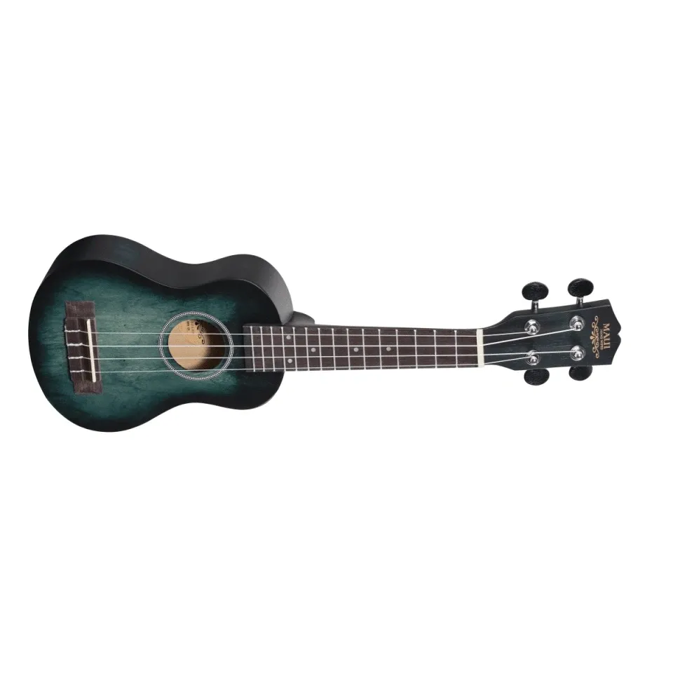 Maui Ukulele grün Linde Sopran + Bag