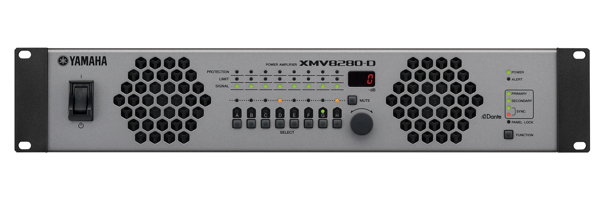 Demoware! Yamaha XMV-8280-D 8x280W/4Ohm/100V  Dante